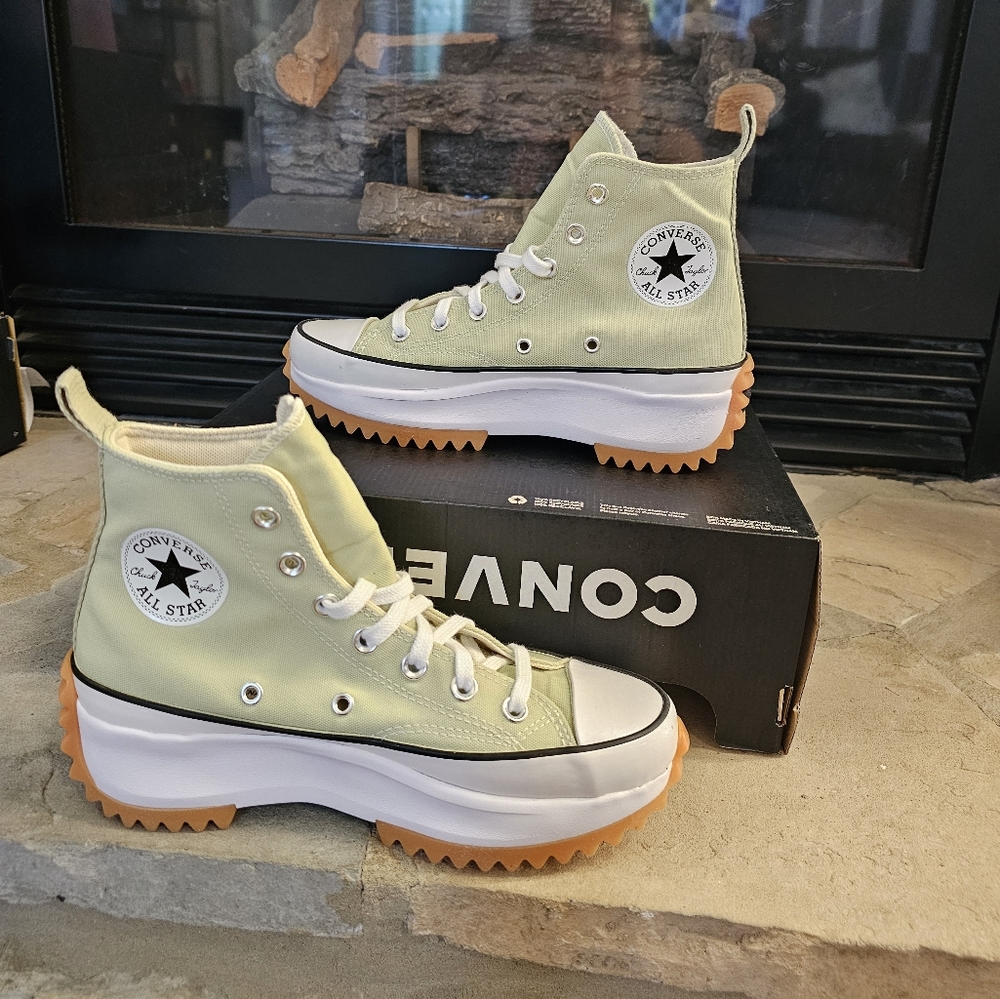 New Converse CTAS Run Star Hike Sneakers Sage Size 7.5
